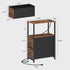 2 TB01BB085 TUTOTAK Small Narrow End Table with Charging Station, Side Table with Outlets, Nightstand with Cloth
