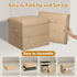300 lbs, 17x13x13IN(Beige) BelugaHelper Ottoman with Storage, Small Storage Ottoman Foot Rest with Thicker Foam Padded