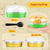 LNYZQUS 50 Pack Mini Cake Pans with Dome Lids, 8oz 4” Aluminum Small Pie Tins Ramekins for Baking