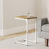 Artigarden C Shaped End Table, Side Tables Couch TV Tray Table, Small Snack Table Sofa Table with Metal Frame
