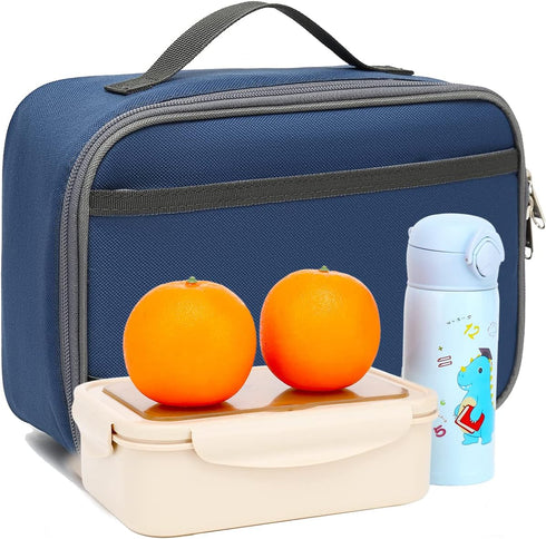 FlowFly Kids Lunch Box, Insulated Soft Bag Mini Cooler, Back to School Thermal Meal Tote Kit for Girls