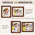 4.2x3.5/4.3x3.4 Solid Walnut Picture Frame for Instax Wide & Square Photos, Small Solid Wood Photo Frame with Joinery