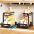 Under Sink Organizer 2 Pack, Pull Out Cabinet Shelf, Kitchen Bathroom Storage with Sliding Drawer for Home