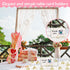 Eersida 60 Pieces Table Number Holder, Small Triangle Shape Clip for Wedding, Baby Shower Party, Gold