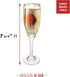 BANBERRY DESIGNS Bride and Groom Champagne Glasses Set of 2 - Elegant Toasting Flutes Silver Wedding Champagne Set (6