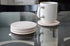 Coaster Stone Absorbent Stone Coasters, Greek Key, Set of 4, 4-1/4 Inch
