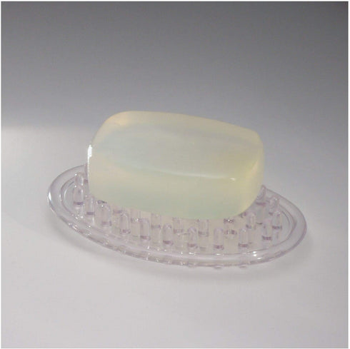 Counter, 0.75 3.25 4.75 iDesign Plastic Soap Saver, Holder Tray for Bathroom Shower, Kitchen, in. x in. x in., Clear