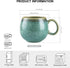 Set 4- 20 Oz Large Coffee Mugs of Ceramic Jumbo Mugs with Handle for Latte, Cereal, Tea, Cocoa, Milk, Thanksgiving