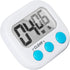 6 Pack Small Digital Kitchen Timer with Magnetic Back and ON/Off Switch - White