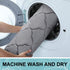 OLANLY Memory Foam Toilet Rugs U-Shaped 24x20, Ultra Soft Non-Slip Thick Bathroom Mat in Dark Grey