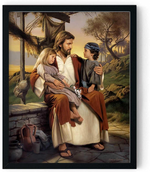 Simon Dewey - As I Have Loved You | Jesus Shepherd Art | Inspirational Jesus Picture | 8x10 Unframed Print