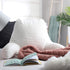 Nestl Reading Pillow with Shredded Memory Foam, Luxe Cut Plush Back Pillow for Sitting Up in Bed, Back and Arms