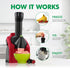 Yonanas 902RD Classic Vegan Non-Dairy Frozen Fruit Soft Serve Dessert Maker, BPA Free, Red