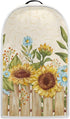 Wood Sunflower Blender Dust Cover, Anti Fingerprint Polyester Dust Proof Cover for Stand Mixer or Coffee Maker