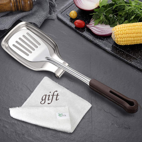 Spoon Rest for Stove Top, 8 X 4 Inch Large Stainless Steel Holder for Kitchen Utensils
