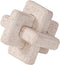 Dneuoir 3-Link Knot Resin Travertine Decor, Coffee Table Decor, Book Shelf Entry Table