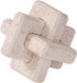 Dneuoir 3-Link Knot Resin Travertine Decor, Coffee Table Decor, Book Shelf Entry Table