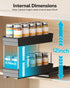 Cabinet-4-1/3 inch Organizer-4.3" 10.6" 8.7" H-3 Pack-2 Nieifi Spice Organization for Cabinet-Vertical Spice Rack Pull