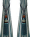 Wonderful Curtain Holdbacks Tiebacks - Set of 2 Light Blue Braided Buckle Fastener Accessories for Drapery