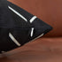 Set of 2 Black Pillow Covers 18 x 18 inches, Boho Aztec Polyester Blend Decorative Throw Pillow Covers
