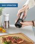 CIRCLE JOY Manual Salt and Pepper Grinder Set - Refillable Shakers with Ceramic Blades, Adjustable Coarseness, BPA-free