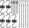 Yenmoz Metal Ant Moat Hooks, 5 Sets Feeder Hanging Chains and Brushes for Hummingbird Feeders