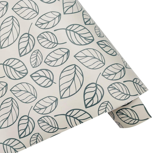 Yifely Leaf Shelving Paper Decorative Self-Adhesive Shelf Liner, 17.7 Inch by 9.8 Feet