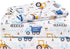 lasoftan Kids Sheet Set Twin Size 3 Pcs, Boys Sheet Set with Blue