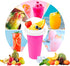 DIY Slushy Maker Cup - TIK TOK Magic Slushie Maker, Quick Frozen Smoothie Pinch Cup, Portable Squeeze Ice Cup, Pink