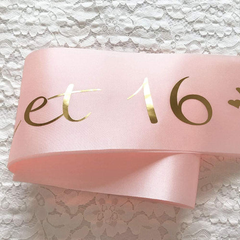 Ergonflow 16th Birthday Sash and Tiara Kit, Sweet Sixteen Birthday Gifts for Girls Party Supplies
