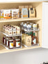 Delamu 2 Sets of 2-Tier Multi-Purpose Bathroom Under Sink Organizers and Storage, Stackable Kitchen Pantry Organization