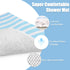 Non Slip Shower Mat, 24x24 Inch, Soft Comfortable Bath Mat with Drain, Quick Drying for Bathroom