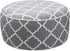 Outdoor/Indoor Inflatable Ottoman Pouf D20 xH9, All Weather Round Footstool with Handle,