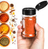 36 Pack 2.7 Oz Tosnail Small Plastic Spice Bottles with Black Shaker Lids and Labels, Empty Plastic Jars with Lids