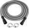 10 FT Dishwasher Drain Hose, Corrugated and Flexible Replacement with Clamps, Fits 11/16", 1", 1-1/8"