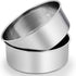 P&P CHEF Round Cake Pans Set of 2, 8 x 3 Inch Stainless Steel for Layer Birthday and Wedding Cakes, Oven Safe