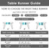 Emvency Farmhouse Table Runner - Modern Teal and Grey Abstract Art Painting for Kitchen, 13x60 inch Decor