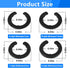 DA99-04158A Hinge Shim Refrigerator Door Height Adjustment Kits for Samsung, Replacement Parts (4 Pieces)