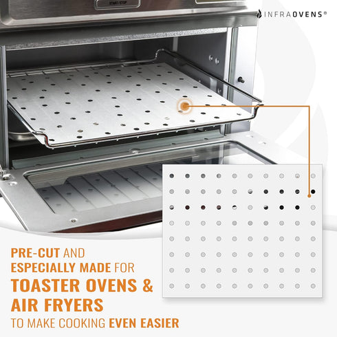 Parchment Paper Sheets for Toaster Oven Air Fryer 9 x 11, Compatible with Gowise, Cuisinart, Non-Stick Paper Liners