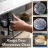 Large Microwave Splatter Cover for Food - 11.5 Inch Anti-Splatter Lid with Easy Grip Handle and Perforated Steam Vents,