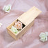 Unfinished Wooden Storage Box with Sliding Lid, Rustic Keepsake Box 7.8'' x 3.9'' x 3.1'' for Art Hobbies, DIY Lovers,