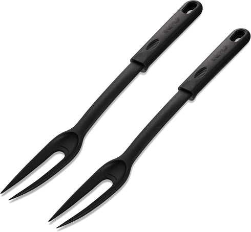 Nylon Fork with Plastic Handle, Heat Resistant, Ideal for Non-Stick Pots and Pans (Pack of 2) - By Ram Pro