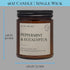Peppermint & Eucalyptus Candles | Arctic Wicks Non Toxic Coconut Beeswax Candles | Natural Coconut Beeswax 9oz Amber Jar | Spa Wellness Candles Wax Non-Toxic Clean Burn 100% USDA Certified Biobased