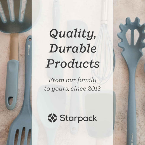 Starpack 'Let it Drain' XL Silicone Slotted Spoon, Large Heat Resistant Cooking Spoon