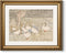 ARPEOTCY Vintage Gold Framed Wall Art, Farmhouse Nursery Duck Paintings, Rustic Canvas