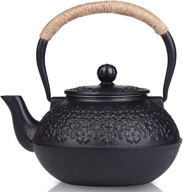 Sotya Cast Iron Teapot, 40oz/1200ml Japanese Tetsubin Tea Pot with Infuser for