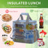 24 Iknoe Large Cooler Bag Collapsible Can Insulated Bags Leakproof Lunch Cooler Tote with Multi-Pockets for Adult