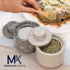 3" MARBLOUS KRAFTS Marble Salt Cellar Oceanic and Verona Celtic Salt and Spice Holders, Dining & Easter Table Decor