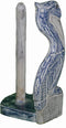 WorldBazzar Hand Carved Pelican Paper Towel Holder Wood Carving Nautical Statue Kitchen Gadget