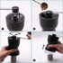 LHS Manual Coffee Grinder with Ceramic Burrs - Hand Coffee Bean Grinder, Adjustable Coarseness, 2 Containers